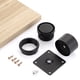 thumbnail image 5 of Patas para muebles OwnMy de acero inoxidable, negras, ajustables de 5 a 6.4 cm, 4 piezas, 5 of 7