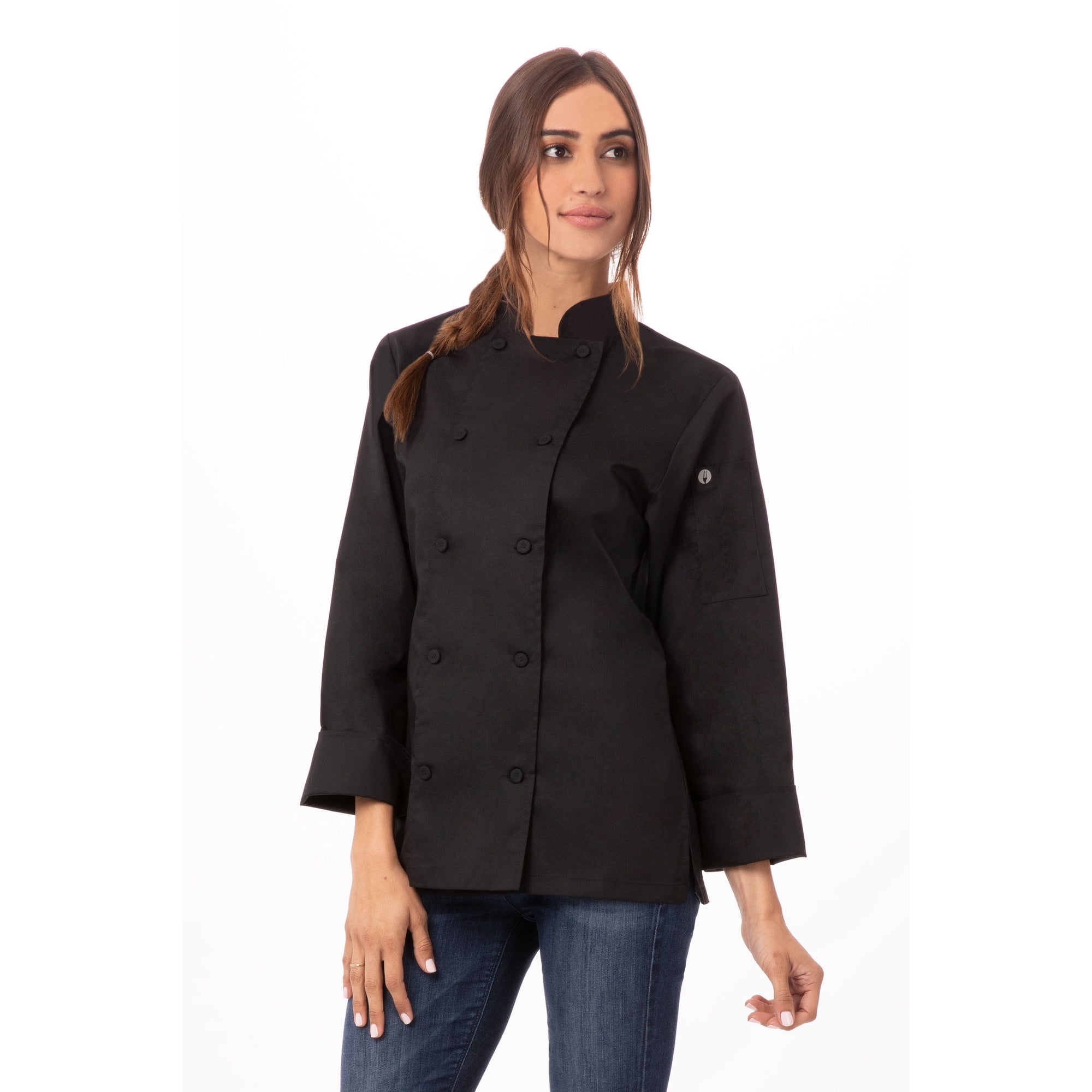 Chef Works Chile - Chaqueta De Chef Sofia Para Mujer - Negra/l | Chef Works