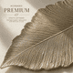 thumbnail image 3 of Individual Decorativo Forma Hoja Dorado Premium | 31 x 53 cm, 3 of 3