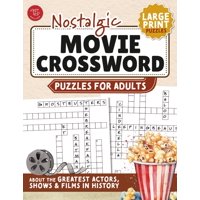 Libro De Crucigramas Tg Edition Películas Nostálgicas Letra Grande