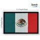 thumbnail image 3 of Parche QQSD bandera de México 8 x 5 cm, paquete de 2, con cierre de gancho y bucle, 3 of 6