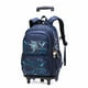 thumbnail image 1 of High-capacity on 2/6 Wheels Waterproof Luggage Rolling Bag Student Shoulder Backpack Detachable Children Rolling School Bags, 1 of 3