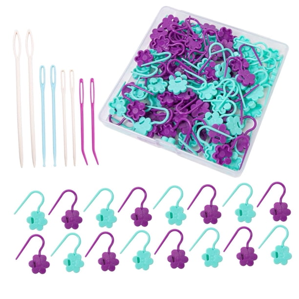 108pcs Marcadores De Punto De Crochet Colorido Aguja De Punto De Tejido Para Tejer Piezas