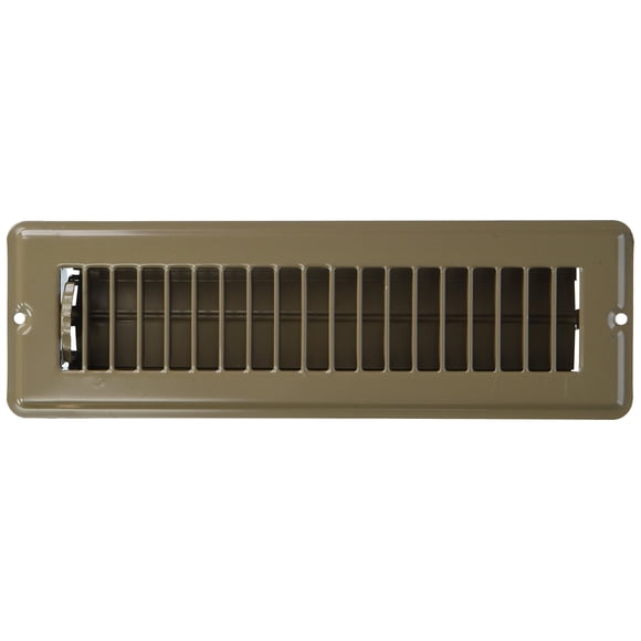 Floor Register AP Products, 2,25 x 10 pulgadas, color marrón, para climatización de autocaravanas