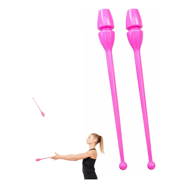 Par Clavas Gimnasia Rítmica 45 cm Bastones Malabares Entrenamiento