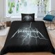 thumbnail image 3 of Metallica Rock 'n' Roll Bedding Set for and Pillowcases - Heavy Metal Band Print - Microfiber - Duvet Cover, 3 of 3