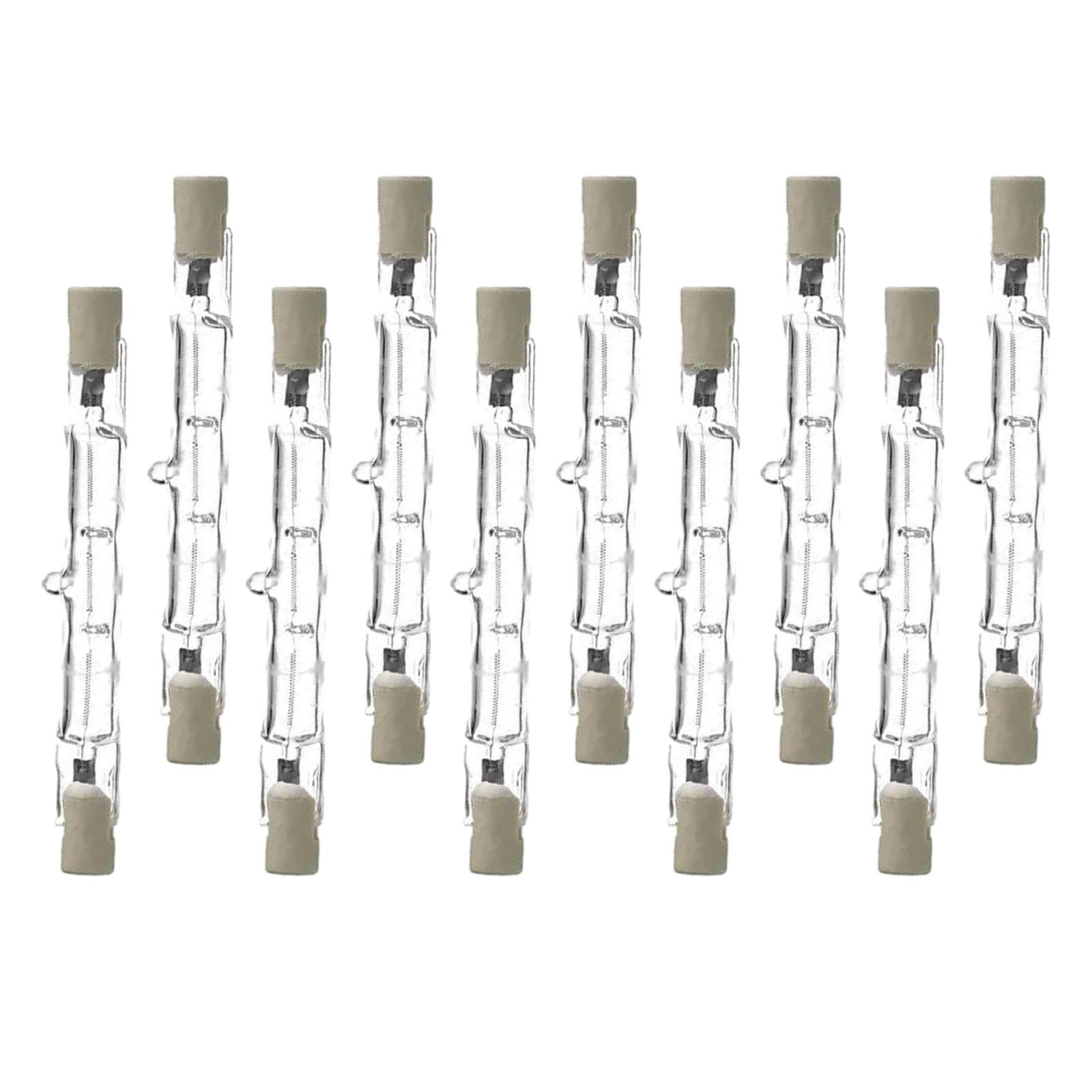 Ioensy - 10x R7s Bombillas Con Bombilla Halógena De Larga Vida Útil Para Seguridad Tienda Oficina J118 200w