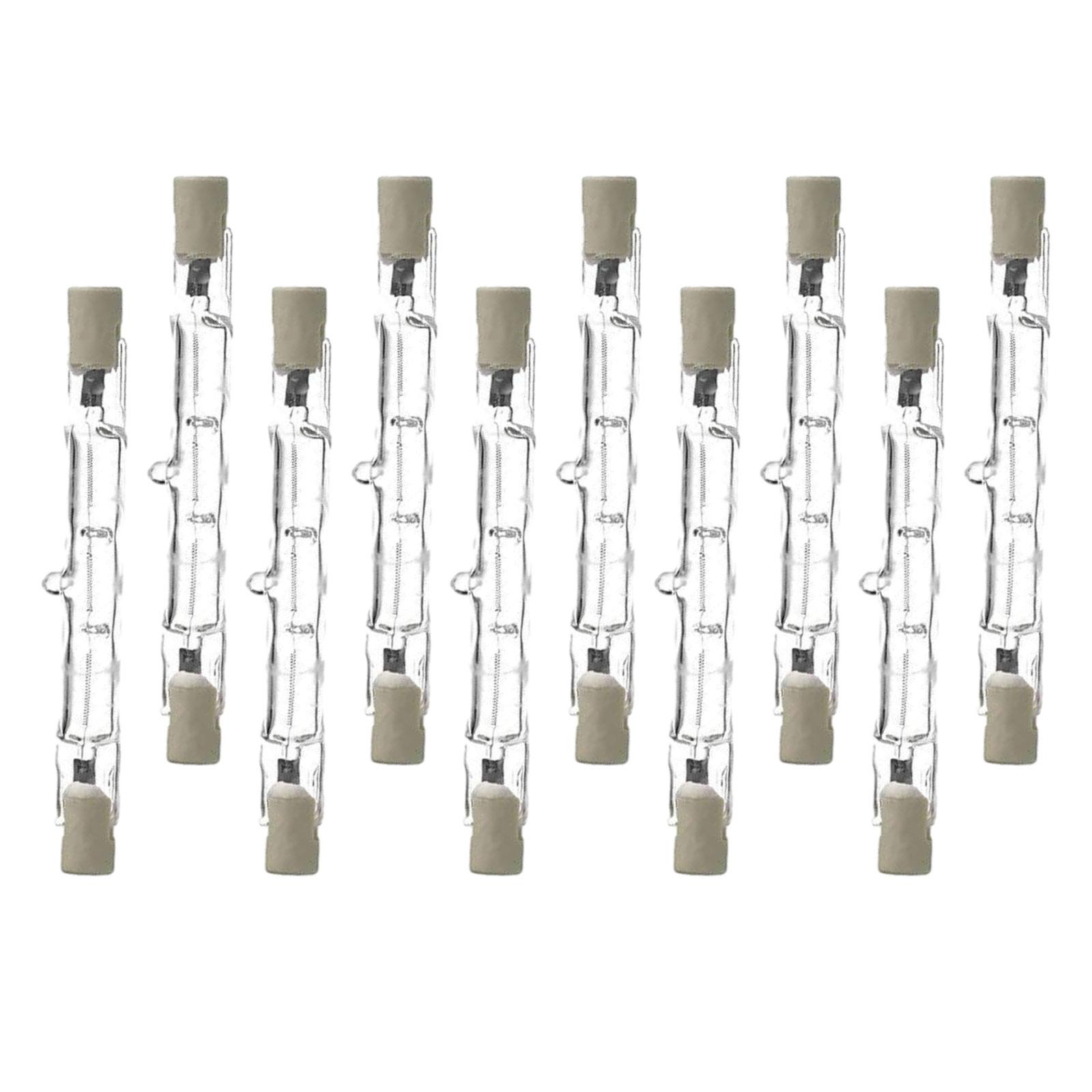 Ioensy - 10X R7S Bombillas Con Bombilla Halógena De Larga Vida Útil Para Seguridad Tienda Oficina J118 200W