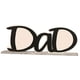 thumbnail image 1 of Papá / Papá Marco De Fotos Soporte De Imágenes Inicio Adorno De Escritorio Black Dad, 1 of 5