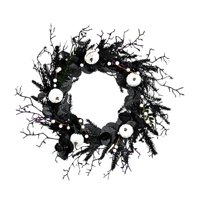 Bothyi - Corona De Halloween Para Puerta De Entrada Decoraciones Aterradoras De Halloween Para Fiesta De Terror