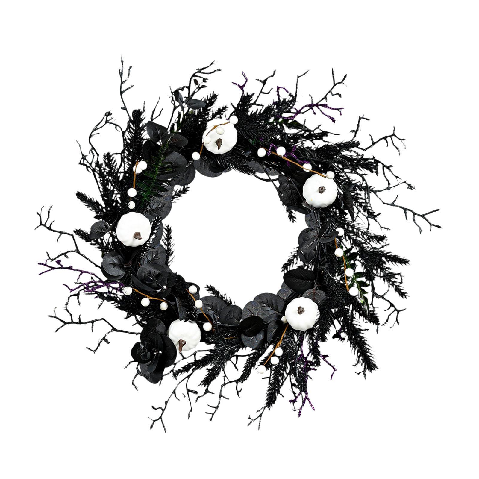 Bothyi - Corona De Halloween Para Puerta De Entrada Decoraciones Aterradoras De Halloween Para Fiesta De Terror