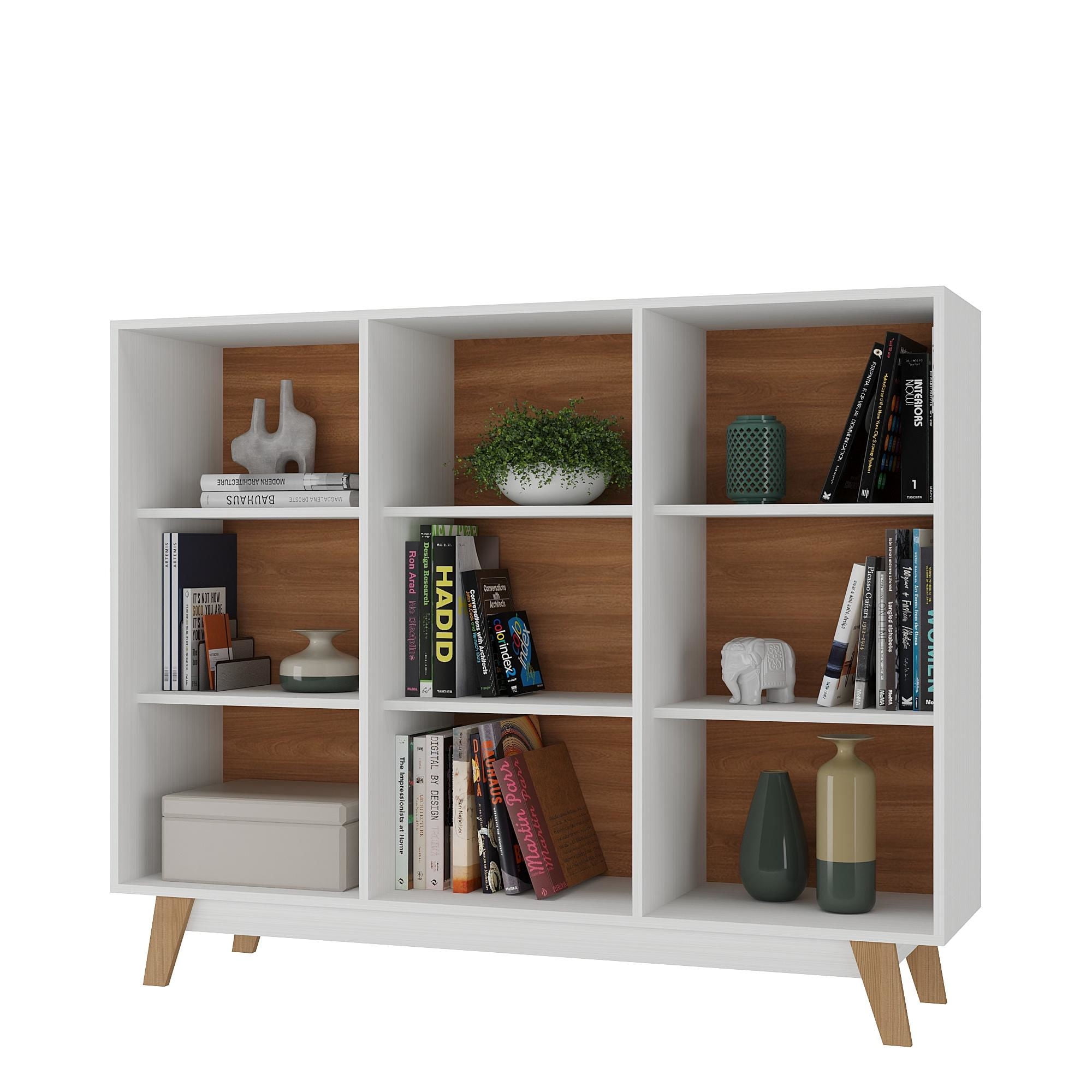 Di Poretti Design - Librero Dina Mdf Blanco