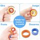thumbnail image 3 of Set 6 Anillos Spinner Sensoriales Fidget con Texturas, 3 of 3