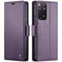 Caseme Tipo Cartera Xiaomi Redmi Note 11 4G/Note 11S Con Cierre Magnético, Rfid, Tarjetero, Soporte, Carga Inalámbrica
