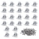 thumbnail image 1 of Luomorgo Cierres para gabinete, paquete de 24, doble rodillo, color plata, 1 of 5