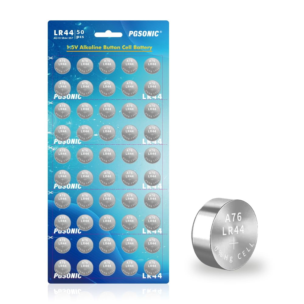 Batería Pgsonic Lr44 Alcalina De 1,5 V (paquete De 50)