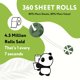 thumbnail image 4 of Papel higiénico The Cheeky Panda Bamboo, 12 rollos familiares, 3 capas, 4 of 7