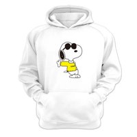 Genérico - Polerón Canguro Snoopy Freddy Blanco Talla Xs Unisex