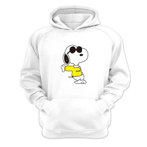 Genérico - Polerón Canguro Snoopy Freddy Blanco Talla Xs Unisex