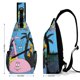 thumbnail image 2 of Barbapapa Riñonera Bandolera con Estampado Integral para Hombres y Mujeres, Bolso Cruzado Gráfico de Tendencia, Mochila de Hombro Streetwear para Ciclismo y Deportes, Riñonera Versátil Casual, 2 of 6