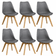 thumbnail image 1 of Pack 6 Sillas Eames Acolchada Gris, 1 of 6