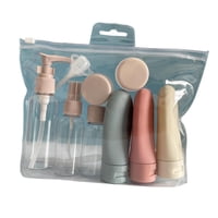 Ioensy - Juego De Botellas De Viaje Portátiles Recargables A Prueba De Fugas Para Regalos Cosméticos Rosa