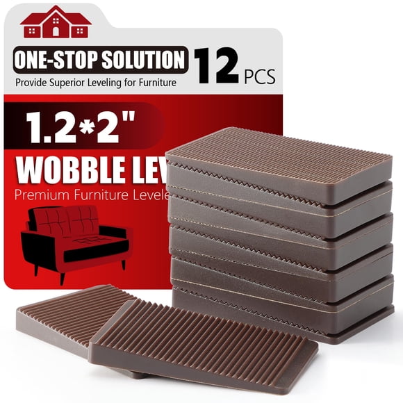Kit nivelador de muebles PROPA de 12 piezas, cuñas de goma antideslizantes