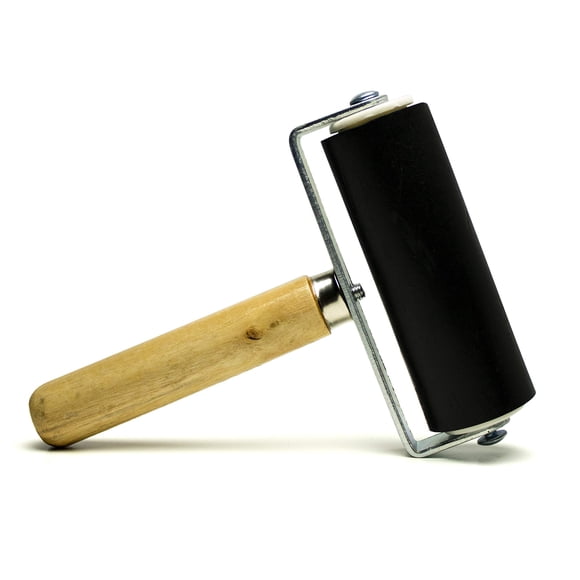 Rodillo Brayer Bastex 10 cm de Goma Dura para Artes y Manualidades