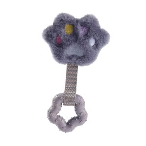 Ioensy - Juguetes De Peluche Para Perros Espinosos Cachorro Suave Con Chirriadores Lindo Animal De Peluche Juguete De Peluche Huellas Grises