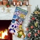 thumbnail image 1 of Word Party Tema: Calcetines de Navidad, fino lino blanco para colgar en escaleras y chimenea, decoración navideña para el hogar, regalo de Navidad.54cm×38cm, 1 of 5
