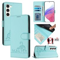 Funda Tipo Cartera Foxdock Para Samsung Galaxy S23 Plus Con Soporte, Ranuras, Rfid, Diseño De Gato