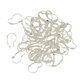 thumbnail image 3 of 100 piezas Palanca atrás En blanco Pendiente de latón Gancho Auriculares Hallazgos Silverwhite, 3 of 5