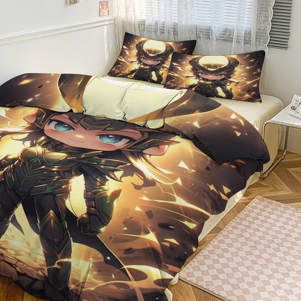 Avengers Fighting Team 3Piece Bedding Sets - Duvet Cover &Pillow Shams - Super Soft Fade Resistant Microfiber Bed Sheets