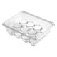 thumbnail image 1 of Organizadores De Huevos Para Frigorífico, Cajón Para Huevos, Bandeja Para Huevos, Estante Para Encimera De Frigorífico, 12 Rejillas, 1 of 5