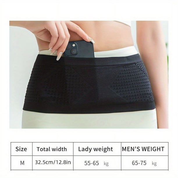 The Ultimate Running Belt: Invisible Fanny Pack, Phone Holder, Moisture Wicking Storage Bag - Perfect for Walking, Travel, Sports, Hiking & Workout!