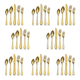 thumbnail image 1 of Juego cubiertos dorados acero inoxidable 45 piezas #2, 1 of 3