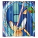 thumbnail image 1 of Cortina de ducha Sonic VS Megaman, juego de cortina de baño con ganchos, tamaño 66 x 72 pulgadas, 1 of 3
