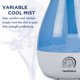 thumbnail image 5 of Humidificador HealthWise de Niebla Fría 2.6L 24H Sin Filtro, 5 of 9