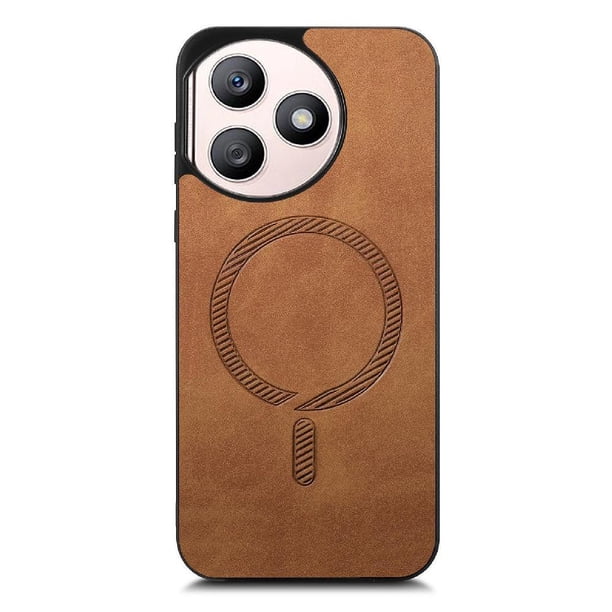 Magnetic Slim Case for Honor X50i Plus with Camera Guard & Anti-Scratch Back Brown