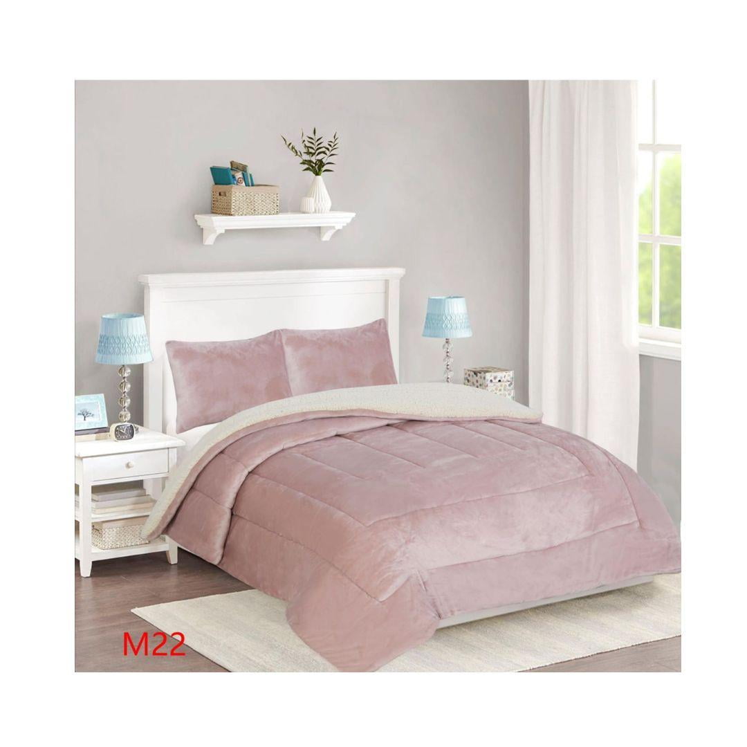 Genérico - Cobertor Chiporro 2 Plazas - Rosa Blanco M22