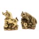 thumbnail image 3 of 2 Uds Estatuilla De Animal Chino De Latón Puro Ornamento De Estatua Tigre + Buey, 3 of 6