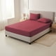 thumbnail image 1 of Funda Cubre Colchón 2 Plazas Impermeable + 2 Funda Almohada Burdeo, 1 of 3