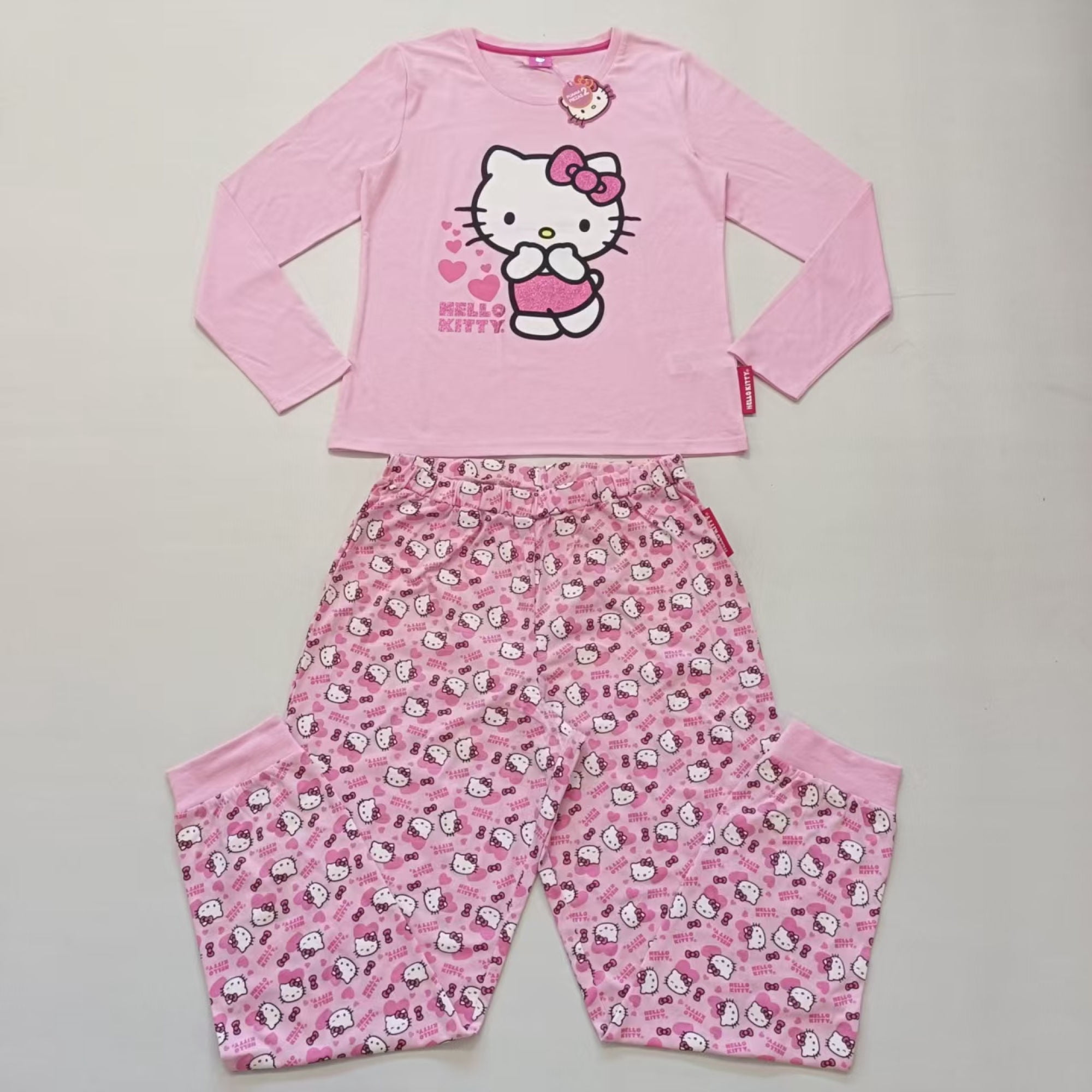 Pijama Mujer Hello Kitty Rosado Talla L