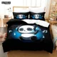 thumbnail image 1 of Cartoon Chinese Panda Bedding Set Soft Microfiber Size Duvet Cover Kids Girls Room Decor White Bed Linen Bed Sheets, 1 of 5