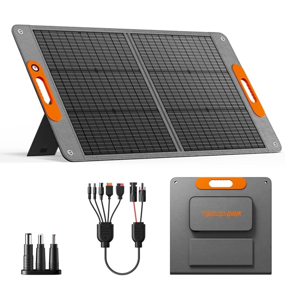 Panel solar TWELSEAVAN de 100 W plegable e impermeable