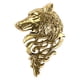 thumbnail image 3 of Lobo Broche Vintage Camiseta Pin Insignia En La Solapa De Los Hombres Del Juego De Joyas De Oro Antiguo, 3 of 3