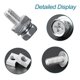 thumbnail image 3 of Kit de 6 Tornillos y 6 Tuercas M6x16 mm para Batería de Motocicleta QIATOL, 3 of 7