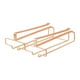 thumbnail image 1 of Colgador De Vidrio Colgante Hierro 2 Filas Gafas Almacenamiento Percha Para Cafe Bar Gabinete Oro Rosa, 1 of 3