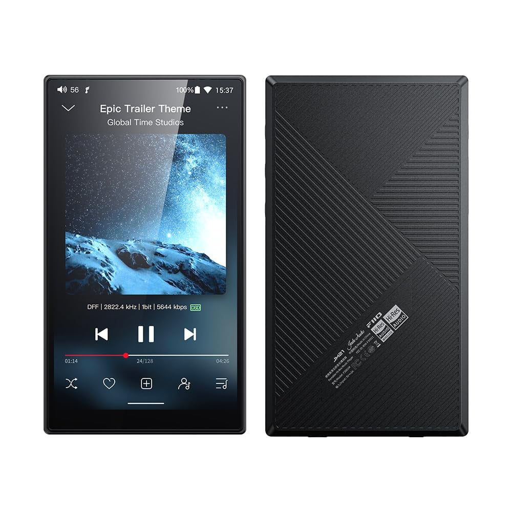 Reproductor De Música Jadeaudio/fiio Jm21 Android 13 Hi-res Mp3 Negro