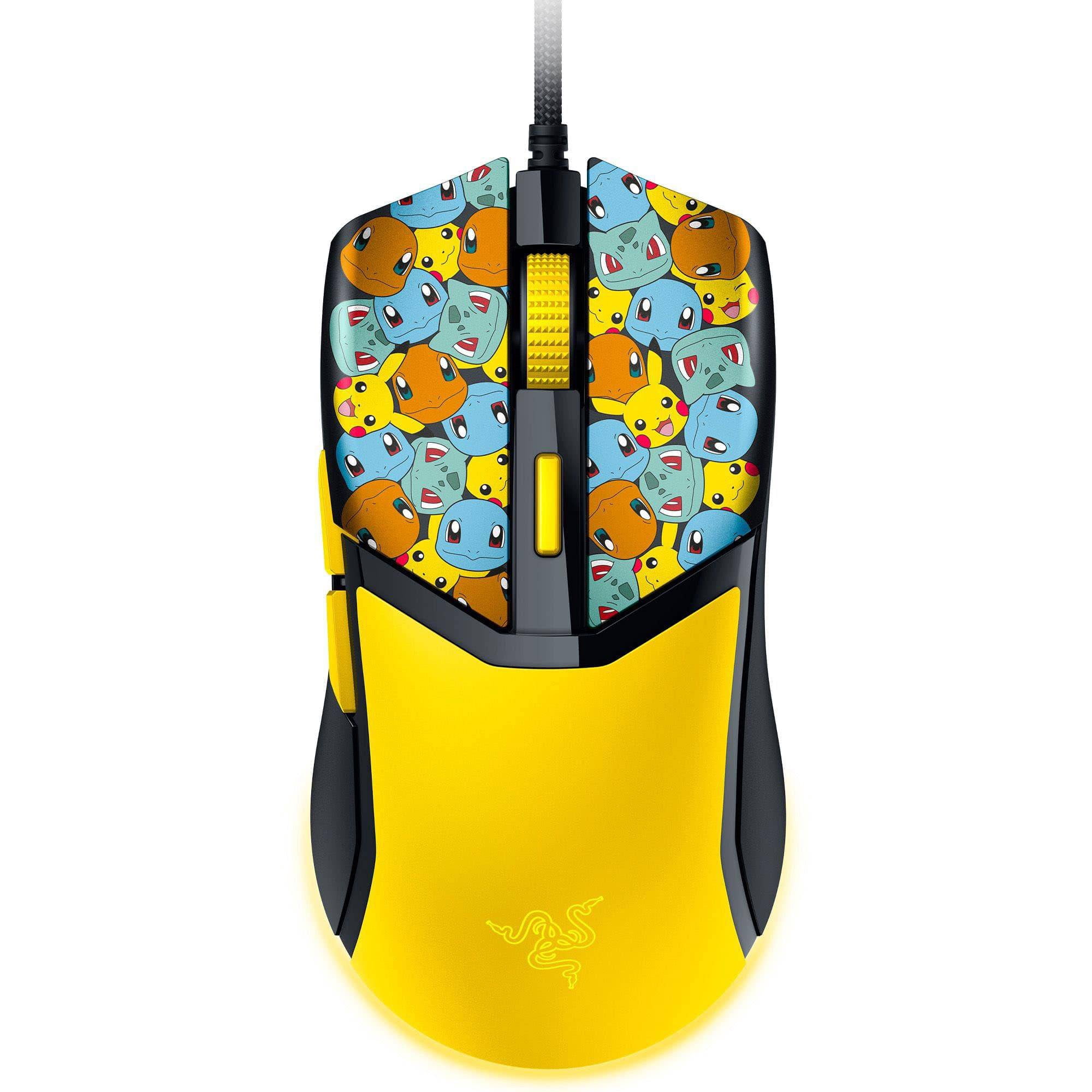 Mouse Gamer Razer Cobra Pokémon Starters Edition, 8500dpi, Razer Chroma Rgb, Negro/amarillo